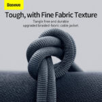 Baseus Crystal Shine Series 20W Fast Charging Type-C to Lightning 1.2m Data Cable Black CAJY000201 - Image 4