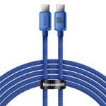 Baseus Type-C to Type-C 100W Crystal Shine Series Fast Charging Data Cable 2m Blue CAJY000703 - Image 2