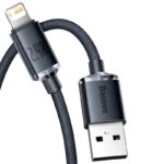 Baseus Crystal Shine Series 2.4A Fast Charging USB to Lightning Data Cable 2m Black CAJY000101 - Image 5