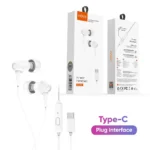 VIDVIE HS684T  In-Ear Type-C Wired Earphone Super BASS Crystal Clear Sound White For Iphone 15 16 17 Samsung Google Pixel Oneplus  - 3 Months Warranty - Image 4