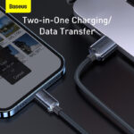 Baseus Crystal Shine Series 2.4A Fast Charging USB to Lightning Data Cable  1.2m Black CAJY000001 - Image 3
