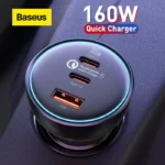 Baseus Car Charger 160W Qualcomm® Quick Charge™ 5 Technology 2C+U With 100w Type-C Cable  TZCCZM-0G - Image 2