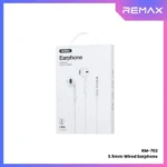 REMAX - RM-702 3.5mm Wired Earphone - White - Image 3