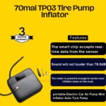 70mai Car Air Compressor Lite 70mai Portable Electric Car Bike Tire Inflator - 6 Months Replacement Warranty