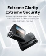 70mai Dash Cam A810 4K 4G Supported Flagship  Camera Front & Rear-1 Year Replacement Warranty - Image 2