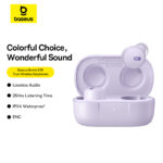 Baseus TWS E18 TWS Crystal Clear Sound With Super BASS 25Hr Music Time Black A00023800533-00 Star Purple