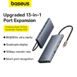 Baseus Hub Portal joy Series 13 in 1 8K 4K 4X Display Type-c Multi-Functional Hub B00053002811-01