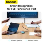 Baseus Hub Portal joy Series 13 in 1 8K 4K 4X Display Type-c Multi-Functional Hub B00053002811-01 - Image 6