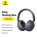Baseus  Bass 35 Max Wireless Headphones 50Hrs Long Battery Life  Twilight Grey