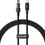 Baseus Cable For Iphone GEM Series Type-c To Lightning PD 20W Fast Charging Data Cable 1m Cluster Black - Image 4