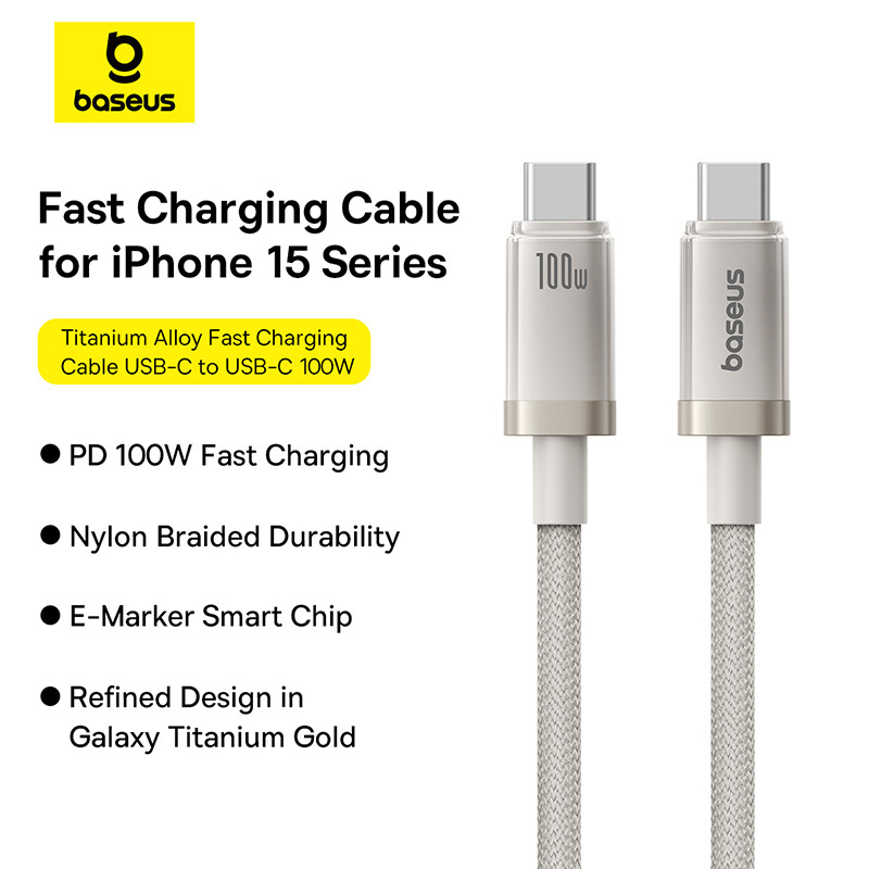 Baseus-Cable-PD-100W-Type-C-to-Type-C-For-Iphone-15-16-Series-Macbook-Samsung-Pixel-Titanium-Alloy-Fast-Charging-Data-Cable-P10378100G21-00-9 Baseus Cable PD 100W Type-C to Type-C For Iphone 15 16 Series Macbook Samsung Pixel Titanium Alloy Fast Charging Data Cable P10378100G21-00 - Image 1