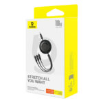Baseus Cable Retractable Free2Draw Series Type-c To Type-c 100W Three in One Cable 1.1M Cluster White P10368700211-03 - Image 3