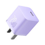 Baseus Charger 20W For Apple Iphone 14 13 12 11 Series GaN5 Fast Charger  1C  CN Adapter  Purple CCGN040005 - Image 2