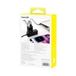 Baseus Cube Pro Fast Charger 2Type-c U 65W PD CN Cluster Black For Macbook Samsung Iphone Pixel  P10152300111-00 - Image 5