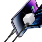 Baseus Charging Cable PD For Iphone 14 13 12 11  Glimmer Series Fast Charging Data Cable Type-C to Lightning iP 20W 2m Black CADH000101 - Image 3