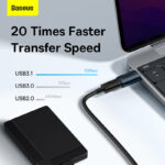 Baseus Ingenuity Series Mini OTG Adaptor USB 3.1 to Type-C Black ZJJQ000103 - Image 4