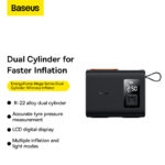 Baseus Inflator Mega Energy Pump Series Dual Cylinder Wireless Tire Pumper Inflator  CRNL060001