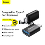 Baseus OTG Ingenuity Series Mini OTG Adaptor Type-C to USB-A 3.1 Black ZJJQ000001
