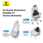 Baseus Pillow For Car PrimeTrip VH1 Lumbar Support Pillow Breathable Memory Foam Waist Back Cushion - Cosmic Black C20069000121-00 - Image 2