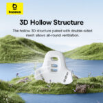 Baseus Pillow For Car PrimeTrip VH1 Lumbar Support Pillow Breathable Memory Foam Waist Back Cushion - Cosmic Black C20069000121-00 - Image 4