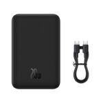 Baseus Power Bank 20000mAh 20W Magnetic Mini Wireless Fast Charge Power Bank  Black For Iphone 15 14 13 12 Series PPCX150001 - Image 2