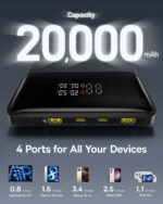 Baseus Power Bank H1 Slim 100W 20000mAh Power Bank For Laptop Macbook Iphone Samsung  P10021604123-00 - Image 5