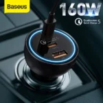 Baseus Car Charger 160W Qualcomm® Quick Charge™ 5 Technology 2C+U With 100w Type-C Cable  TZCCZM-0G - Image 4