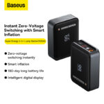 Baseus Super Energy 2-in-1 Jump Starter 10000mAh  1000A With Tire Inflator Black CGCN000001