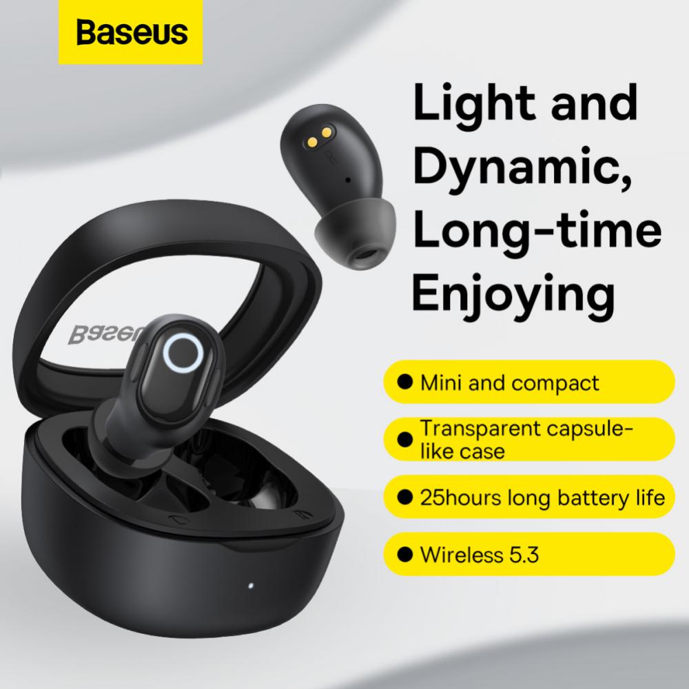 Baseus-TWS-WM02-Bowei-True-Wireless-Earphone-Black-NGTW180101-5 Baseus TWS WM02 Bowei True Wireless Earphone Black NGTW180101 - Image 1