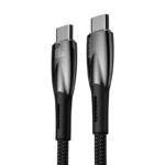Baseus Cable Type-C to Type-C PD Charging 100W  Glimmer Series Fast Charging Data Cable 1m BLACK For Phone & Laptop CADH000701 - Image 2