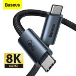 Baseus USB C Cable TB3 GEN2 PD 100W 8K 60Hz Thunderbolt 4 USB C to USB C 40Gbps  PD Cable