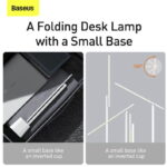 Baseus Smart Eye Series Rechargeable Folding Reading Desk Lamp (Smart Light ) White DGZG-02 - Image 5