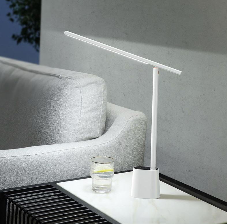 DGZG-02-sa Baseus Smart Eye Series Rechargeable Folding Reading Desk Lamp (Smart Light ) White DGZG-02 - Image 1