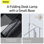 BASEUS Smart Eye Series Rechargeable Folding Reading Desk Lamp (Smart Light) - Dark Grey DGZG-0G - Image 7