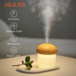 Jisulife JM02 Mushroom LED Humidifier 250Ml White - 3 Months Replacement Warranty
