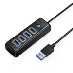 Orico Hub 4in1 USB-A To 4x USB3.0 4-Port Hub PW4U-U3-18  1.8m black - Image 4