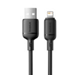 Baseus Cable For Iphone  Silky Series Fast Charging Cable USB to Lightning  2.4A 2m Cluster Black P10377702113-01
