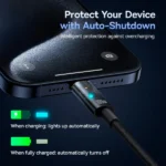 Baseus Explorer Charging Cable Type-c to Type-c 100W with Auto Shutdown 1m Cluster Black P10319703111-00 - Image 2