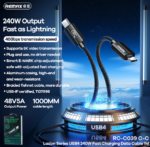 Remax RC-C039 240W Type-c to type-c Cable 8K 40GBPS Thunderbolt USB 4.0 Cable