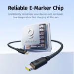 Baseus PD Cable Foamed Silicone Fast Charging Data Cable Type-c to Type-c  100W Comic Black 1m E0426700 - Image 3