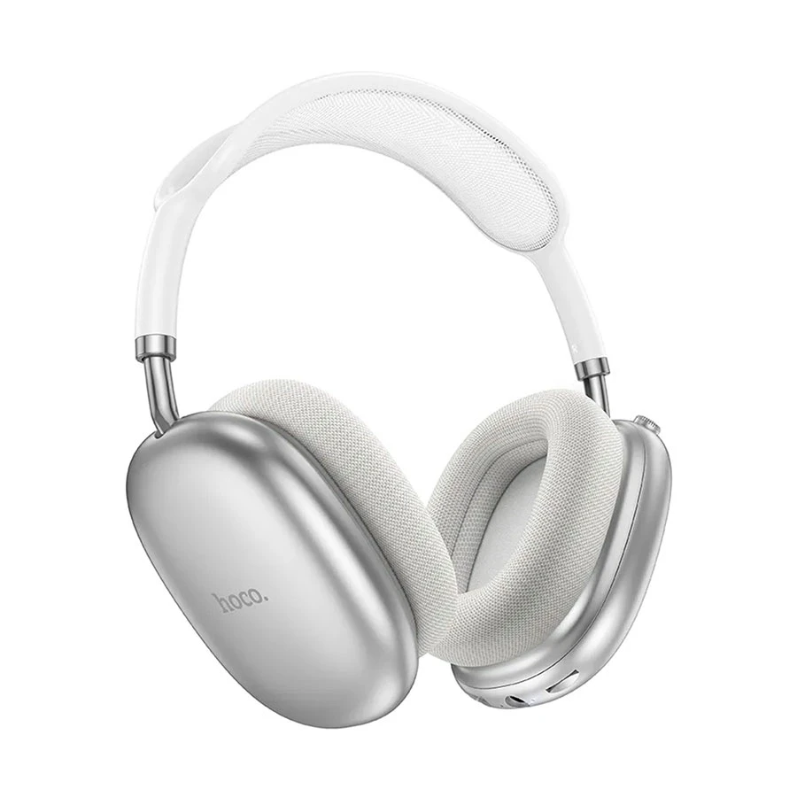 hoco-w55-silver-bluetooth-11752407069 HOCO W55 Ultra Bluetooth Headsets Silver - Image 1