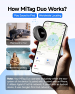MiLi MiTag Duo Smart Finder for both Android & iOS – replaceable battery, Google & Apple Find My certified - Image 3