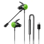 REMAX RM-709a Type-C Digital Gaming Wired Earphones In-Ear Headset with Detachable Mic / RGB Lighting